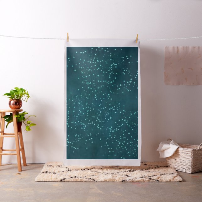 Twinkle Little Star | Sparkly Teal Baby Shower Tyg (In Situ)