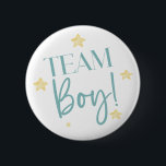 Twinkle Little Star Team Boy Blue Gender Reveal Knapp<br><div class="desc">Det här är en Twinkle Little Star Hur vi  det du är Team Boy Gender Reveal-knapp!</div>