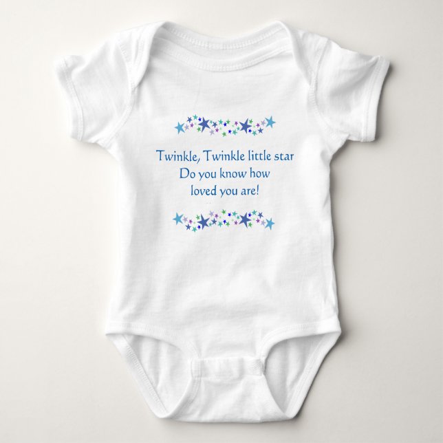 Twinkle Little Star Vet du hur älskad du är? T Shirt (Framsida)