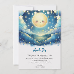 Twinkle Little Star Watercolor Tack Inbjudningar