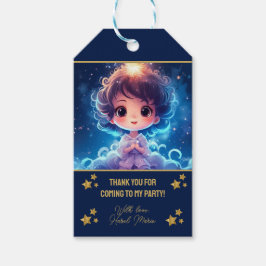 Twinkle Little Starry Princess Girl Birthday Presentetikett