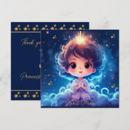 Twinkle Little Starry Princess Girl Birthday Tack Kort