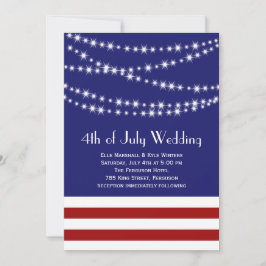 Twinkle Ljus 4:e juli-bröllopsinbjudan Inbjudningar
