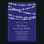 Twinkle Ljus Birthday Inbjudan (indigo)<br><div class="desc">Många-trålar av ljus gör denna inbjudan verkligen skygg. Det är enkelt att anpassa för vilken ålder som helst. Det visas på grundläggande papper. Jag rekommenderar dock att man hissar den metalliska is som är papprare för att få fram ljusets gnistra.</div>