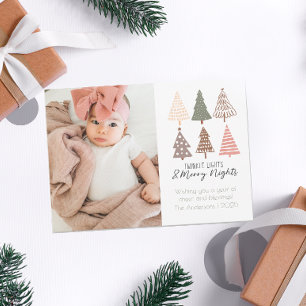 Twinkle Ljus och Merry Nights Cute Helgdag Card Julkort
