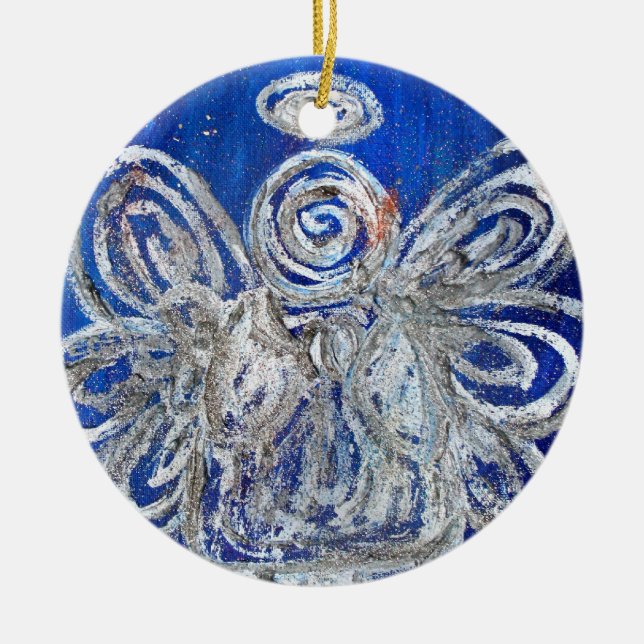 Twinkle Silver Angel Art Helgdag Ornament Pendant (Framsidan)