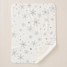 Twinkle Snowflake - Silver Grått & White
