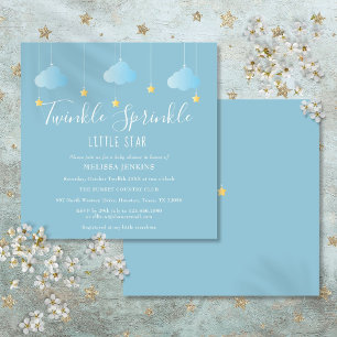 Twinkle Sprinkle Little Star Baby Sprinkle Shower Inbjudningar
