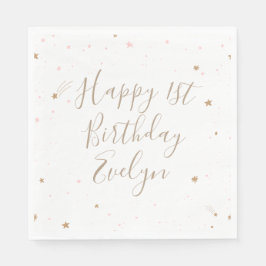Twinkle Star 1:a födelsedag Pappersservett