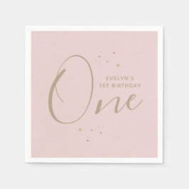 Twinkle Star 1:a födelsedag Pappersservett