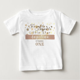 Twinkle Star 1:a födelsedagen Flicka T Shirt