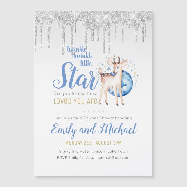 TWINKLE Star Drip Glitter Woodland Hjort PAR (Framsida)