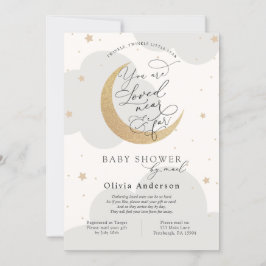 Twinkle Star och Måne Shower by Mail Inbjudningar