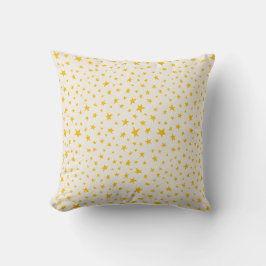 Twinkle Stars golden yellow and cream Kudde