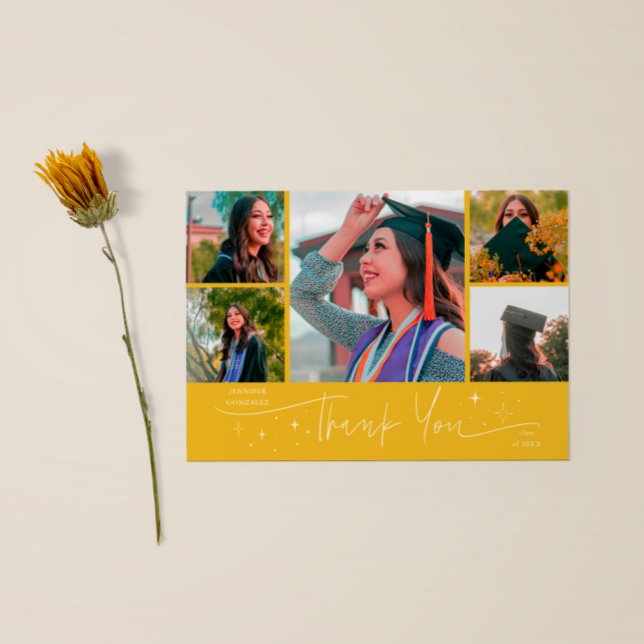 Twinkle Stars Gula Grad Multi Foto Tack Meddelande (Skapare uppladdad)