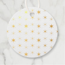 Twinkle Stars Guld Mönster jul