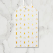 Twinkle Stars Guld Mönster jul