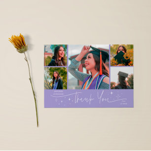 Twinkle Stars Lilac Grad Multi Foto Tack Meddelande