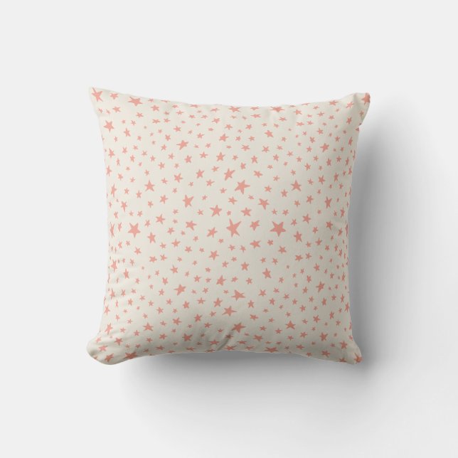Twinkle Stars terracotta pink and cream Kudde (Framsida)