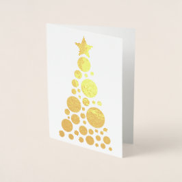 Twinkle Träd - Foil Greeting Card Folierat Kort