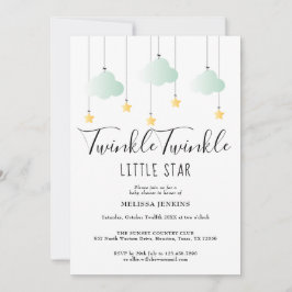 Twinkle Twinkle All In One Baby Shower Strössel Inbjudningar