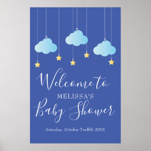 Twinkle Twinkle Baby Shower / Sprinkle Välkomstsky Poster