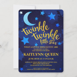 Twinkle Twinkle Gender Neutral Baby Shower Inbjudningar