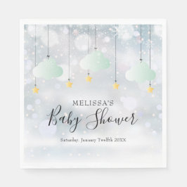 Twinkle Twinkle Gender Neutral Winter Baby Shower Pappersservett