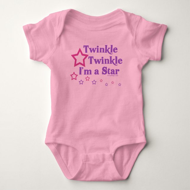 Twinkle Twinkle Jag är en stjärna Tee Shirt (Framsida)