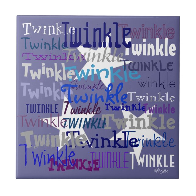 Twinkle Twinkle Kakelplatta (Framsidan)
