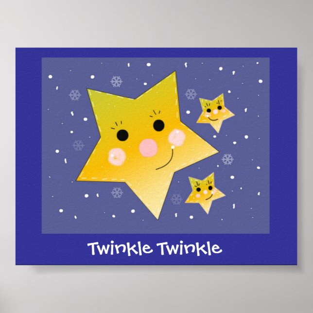 Twinkle Twinkle Leende Stjärnor Poster (Framsidan)