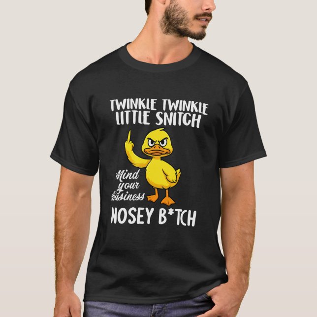 Twinkle Twinkle Lilla Snacka Sköt Om Ditt N T Shirt (Framsida)