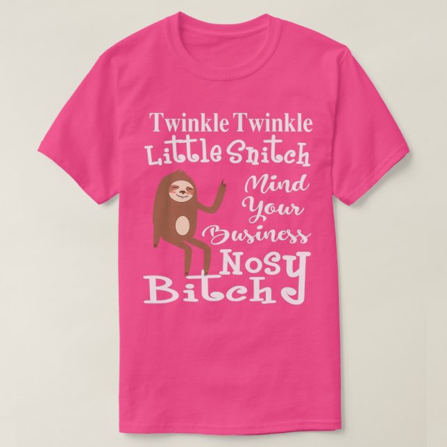 Twinkle Twinkle Little Snitch Funny T Shirt (Design framsida)