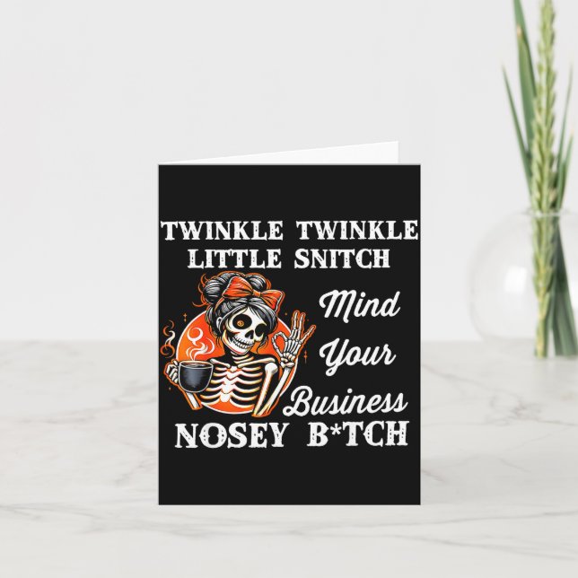Twinkle Twinkle Little Snitch Mind Your Business N Kort (Framsida)