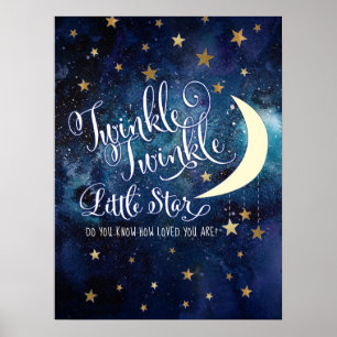 Twinkle Twinkle Little Star-affisch Poster