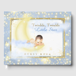 Twinkle Twinkle Little Star Baby Boy Gästbok