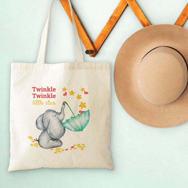 Twinkle Twinkle Little Star Baby Elephant Tygkasse (Skapare uppladdad)