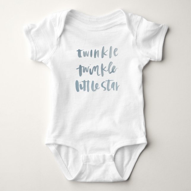 Twinkle, Twinkle Little Star Baby-jumpdräkt Tee (Framsida)
