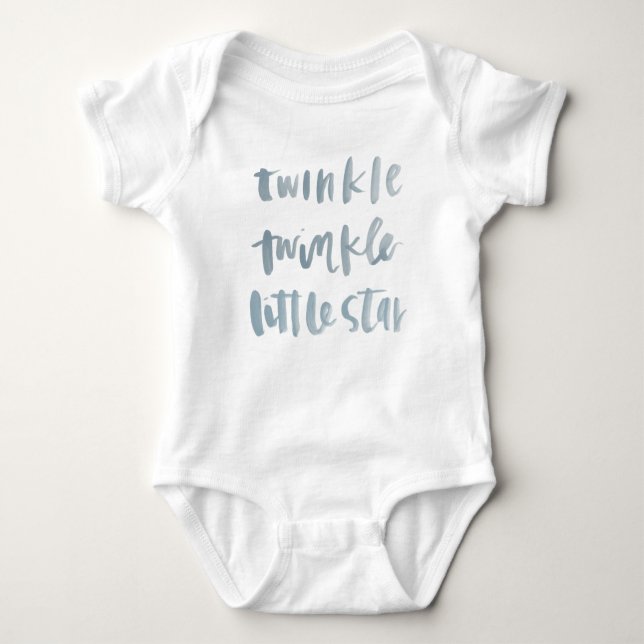 Twinkle, Twinkle Little Star Baby-jumpdräkt Tee Shirt (Framsida)