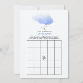 Twinkle Twinkle Little Star Baby Shower Bingo Spel Inbjudningar