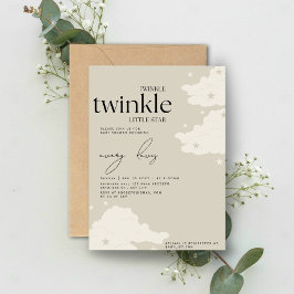 Twinkle Twinkle Little Star Baby Shower I Inbjudningar