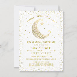 Twinkle Twinkle Little Star Baby Shower Inbjudan