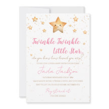 Twinkle Twinkle Little Star Baby Shower Inbjudan