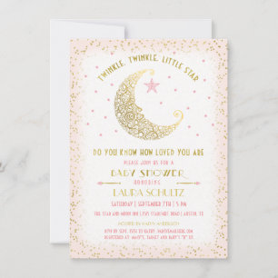 Twinkle Twinkle Little Star Baby Shower Inbjudan