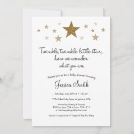 Twinkle Twinkle Little Star Baby Shower Inbjudan