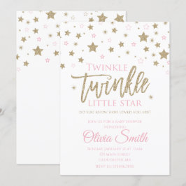 Twinkle Twinkle Little Star Baby Shower-inbjudan Inbjudningar