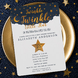Twinkle Twinkle Little Star Baby Shower Inbjudningar