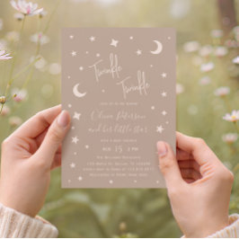 Twinkle Twinkle Little Star Baby Shower Inbjudningar