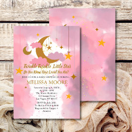 Twinkle Twinkle Little Star Baby Shower Inbjudningar