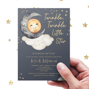 Twinkle Twinkle Little Star Baby Shower Inbjudningar